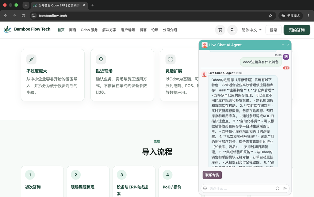 网站前端 AI 在线客服